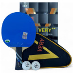 Ракетка для настільного тенісу 729 Very 6 blue + black rubber