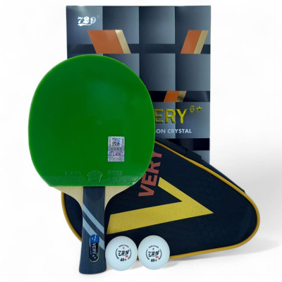 Ракетка для настільного тенісу 729 Very 6 green  + black rubber