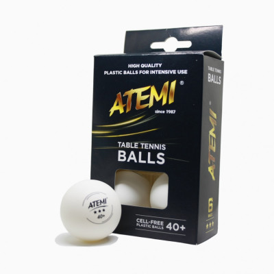 М'ячі ATEMI *** 6 штук білі