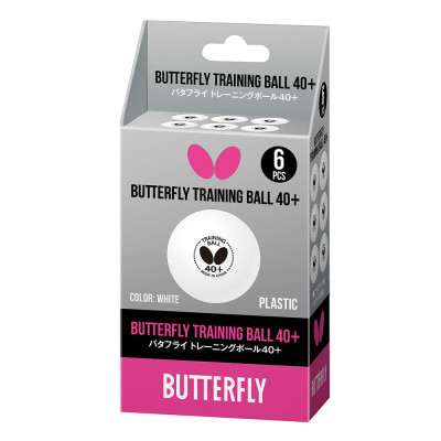 М'яч Butterfly Training Ball 40+ (6 шт.) (білий)